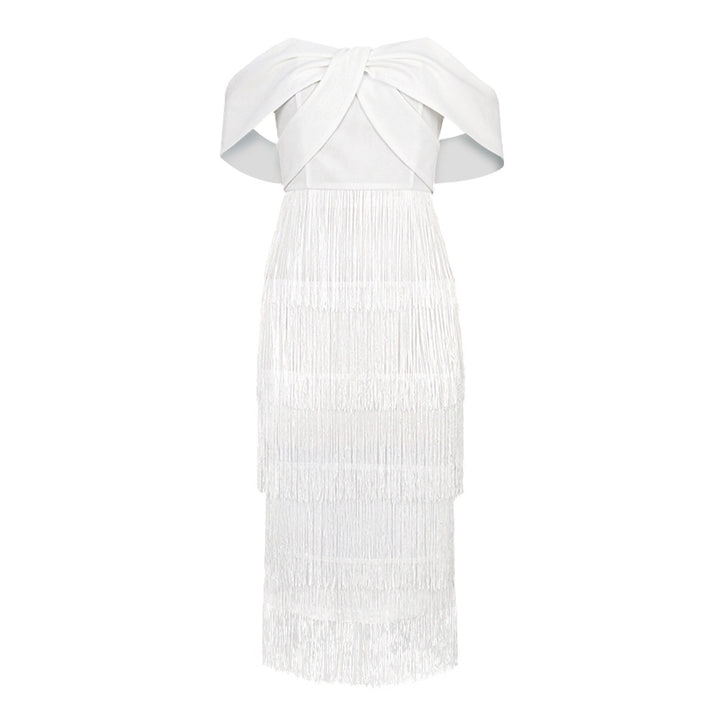 Damen Cut-out Cocktailkleid mit Fransen Echo Archiv