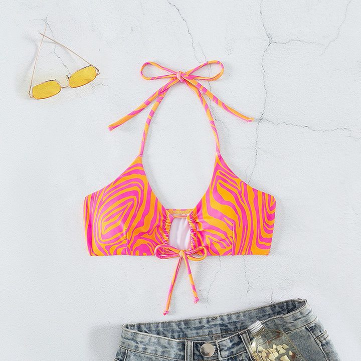 Damen Raffinierter Bikini Oberteil mit verspieltem Schnitt Echo Archiv