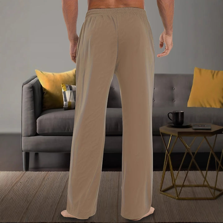 Herren Elastische Relax-Hose mit Kordelzug und weitem Bein Echoarchiv