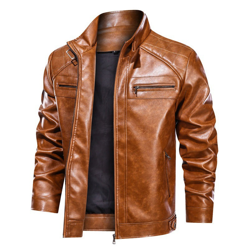 Herren modische Motorradjacke mit praktischen Taschen Echoarchiv