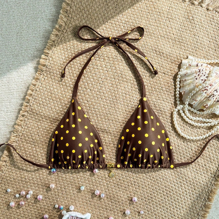 Damen Triangel-Bikinioberteil mit Rüschen Echo Archiv