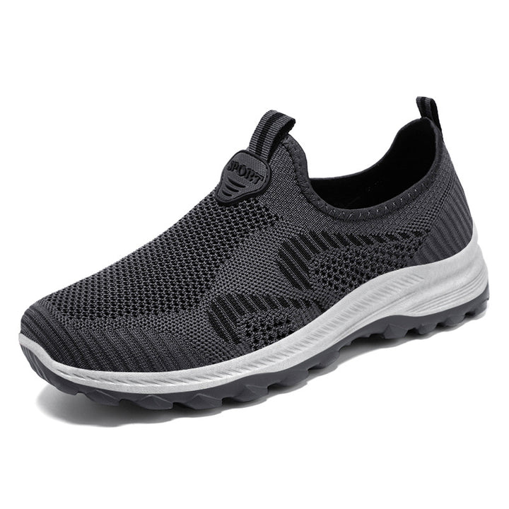 Herren nan elastischer Strick-Slip-On Trekking-Sneaker mit griffiger Profilsohle und ergonomischer Dämpfungssohle Echo Archiv