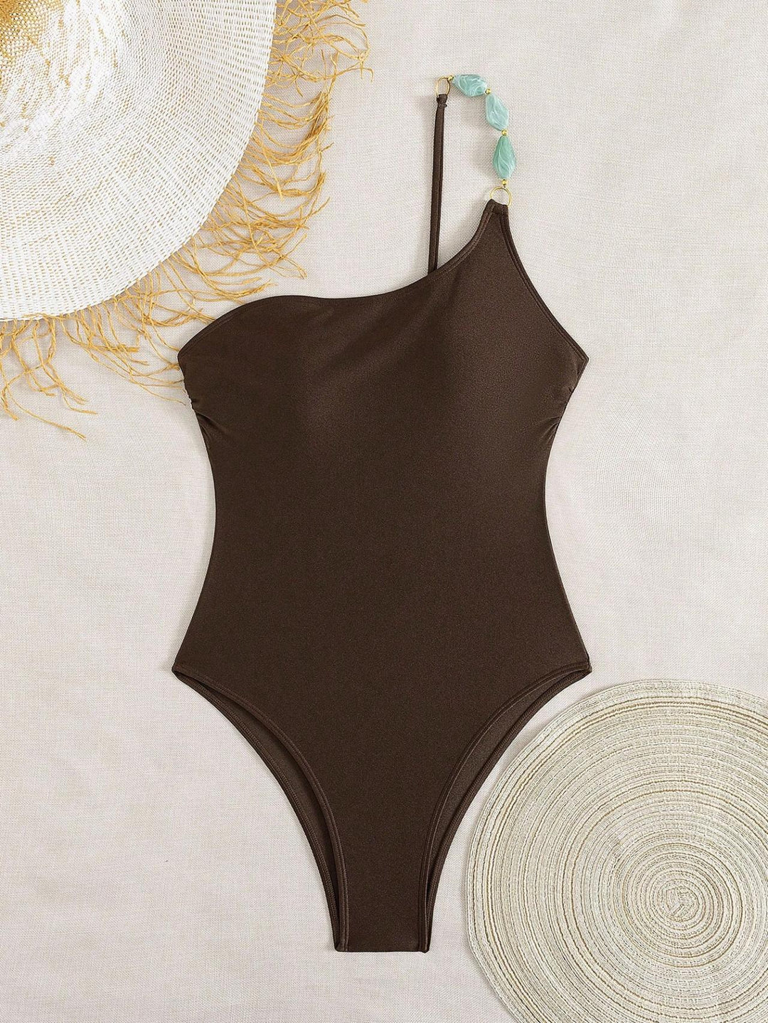 Damen Eleganter Schwimmanzug mit schmalen Trägern und figurschmeichelndem Schnitt Echo Archiv