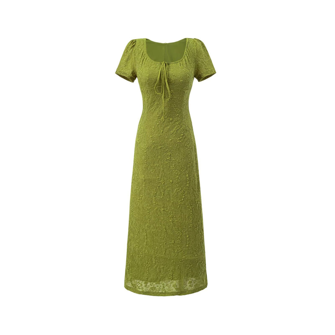 Damen Maxikleid mit raffiniertem Schnitt und dekorativer Schnürung Echo Archiv