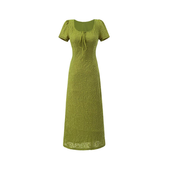 Damen Maxikleid mit raffiniertem Schnitt und dekorativer Schnürung Echo Archiv