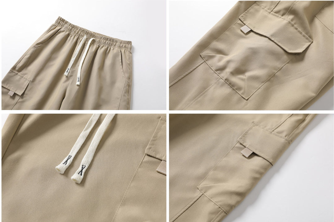 Herren Cargo-Hosen mit elastischem Bund und seitlichen Taschen Echo Archiv