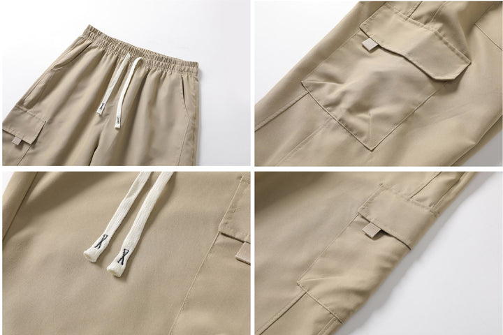 Herren Cargo-Hosen mit elastischem Bund und seitlichen Taschen Echo Archiv