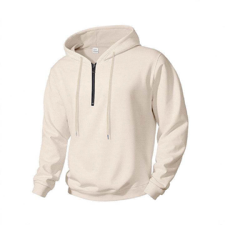 Herren sportlicher Kapuzenpullover mit innovativem Reißverschluss und atmungsaktivem Gewebe Echoarchiv