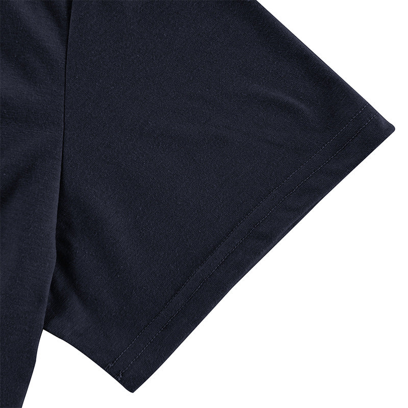 Herren Kurzarm Henley-Shirt mit strukturierter Knopfleiste und modernem Design Echoarchiv