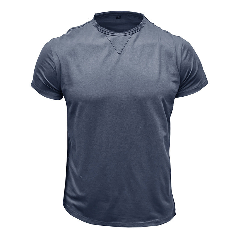 Herren klassisches Rundhals-T-Shirt aus hochwertiger Baumwolle Echoarchiv