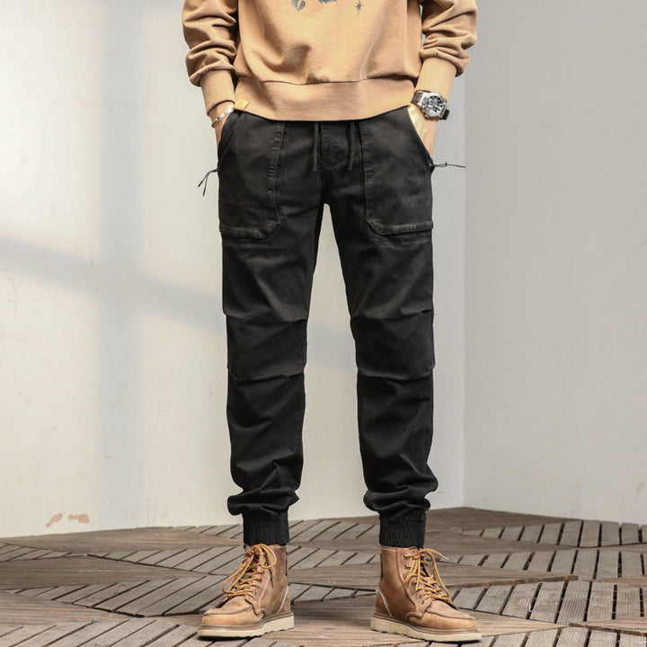 Herren Multifunktionale Cargo-Hose mit verstellbarem Bund Echoarchiv