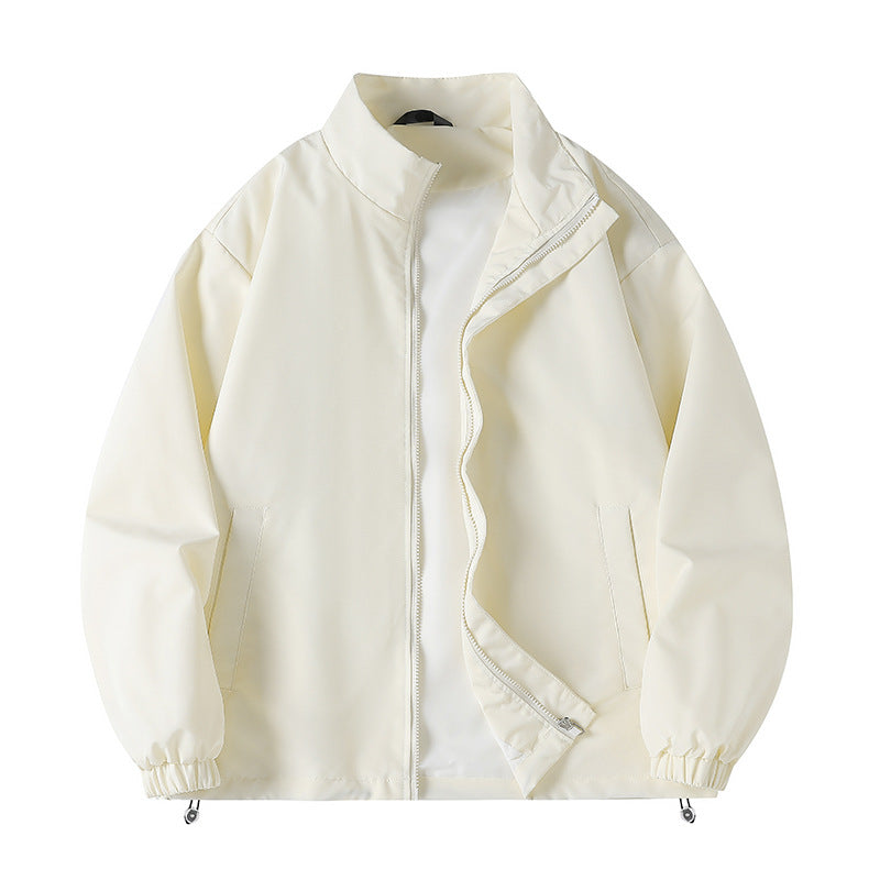 Herren lässige Windjacke mit hochabschließendem Kragen und praktischen Taschen Echoarchiv