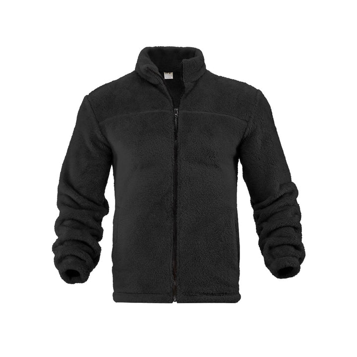 Herren Fleece-Jacke mit hohem Kragen und weichem Innenfutter Echoarchiv