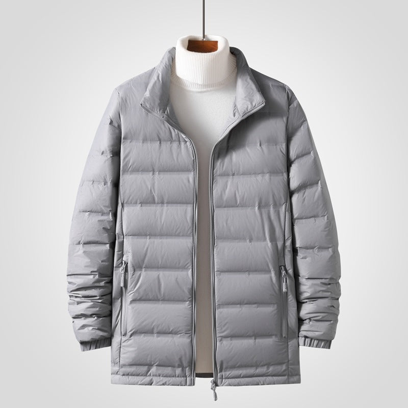 Herren Leichte gesteppte Thermojacke mit Stehkragen und Zwei-Wege-Reißverschluss Echo Archiv
