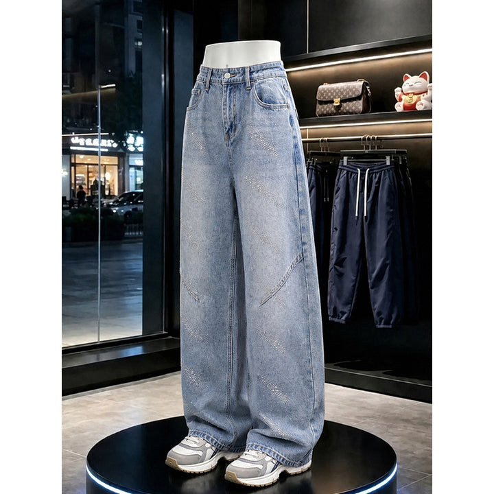 Damen Modische Weitgeschnittene Jeans Echo Archiv