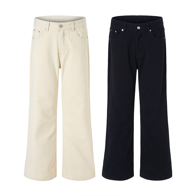 Unisex Extraweite Baumwollhose im Palazzoschnitt mit verlängertem Saum Echo Archiv
