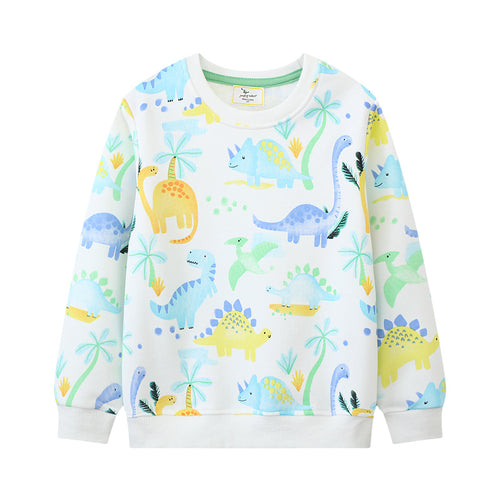 Kinder Sweatshirt mit buntem Dinosaurierdruck Echo Archiv