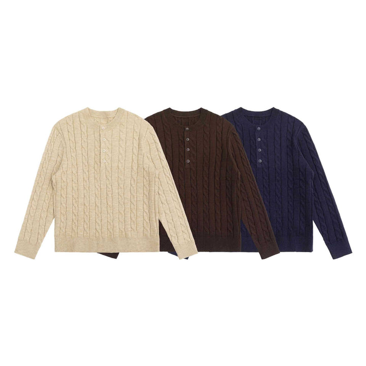 Damen Strick-Cardigan mit Zopfmuster und Rundhalsausschnitt Echoarchiv