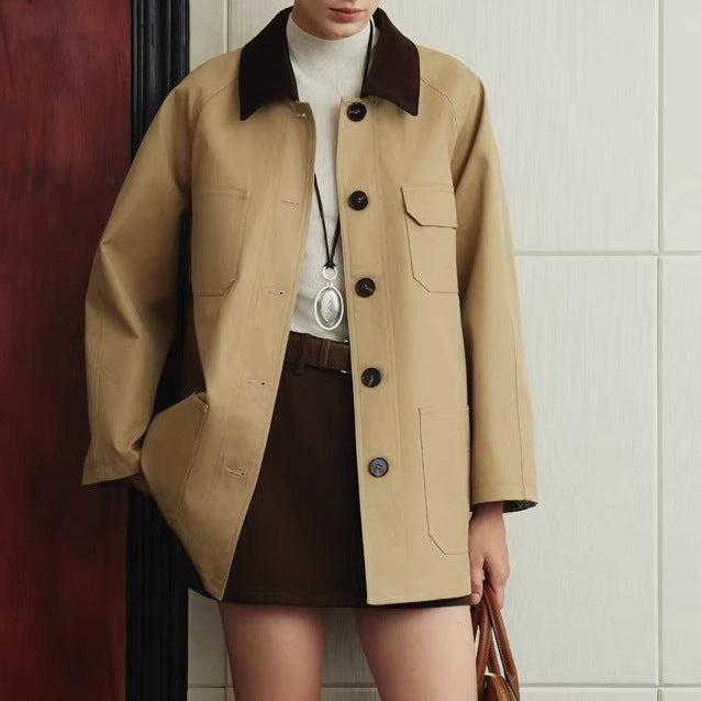 Damen Modische Jacke mit klassischem Schnitt Echoarchiv