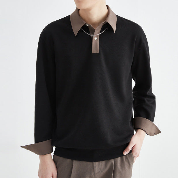 Herren elegantes Poloshirt mit modernem Kragen Echoarchiv