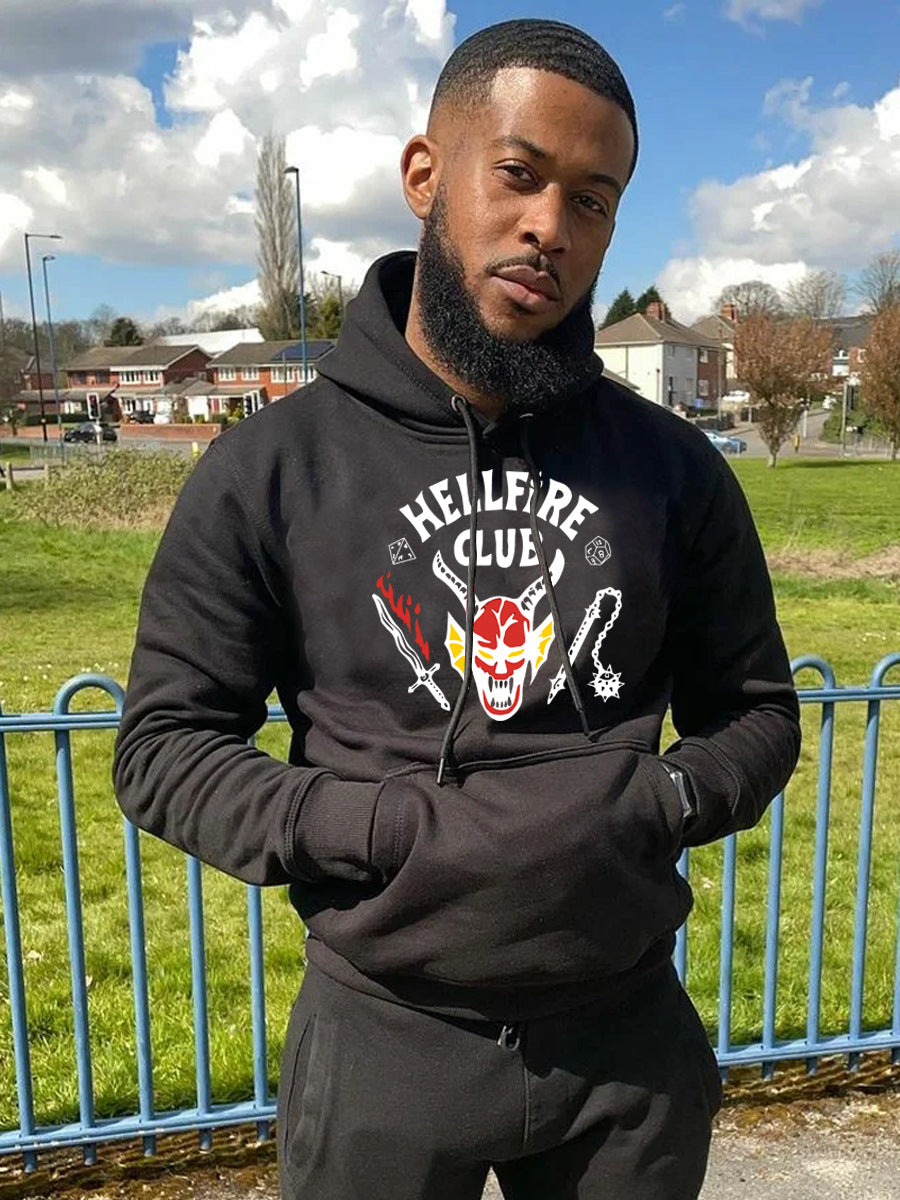 Herren Kapuzenpullover mit auffälligem Motiv und einzigartigem Druck Echoarchiv
