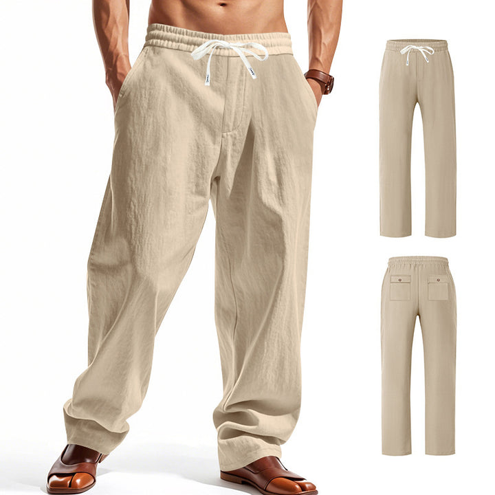 Herren Bequeme Strandhose mit elastischem Bund und praktischen Taschen Echoarchiv