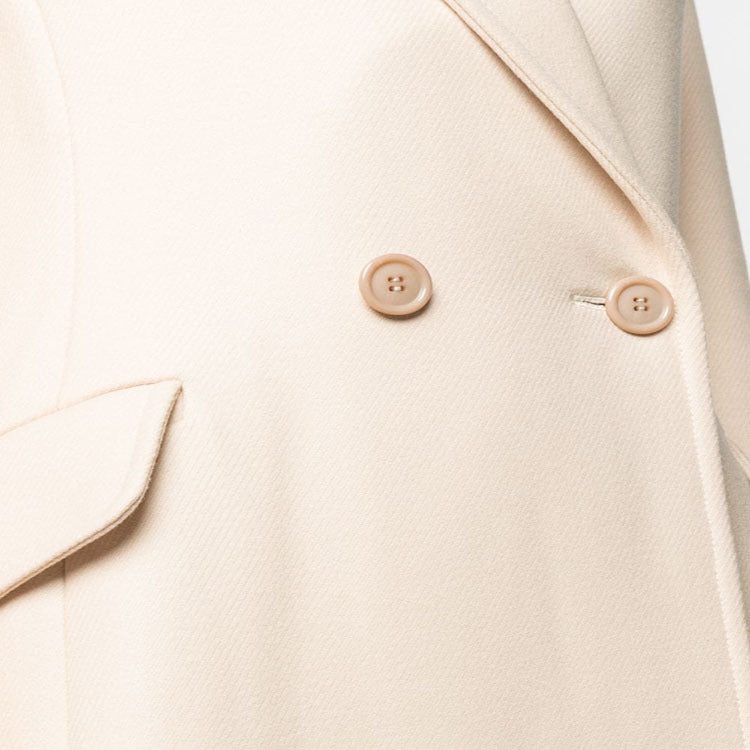Damen Midilanger Tailoring-Mantel aus Wollmix mit schmalem Revers und kaschierendem Fall Echoarchiv