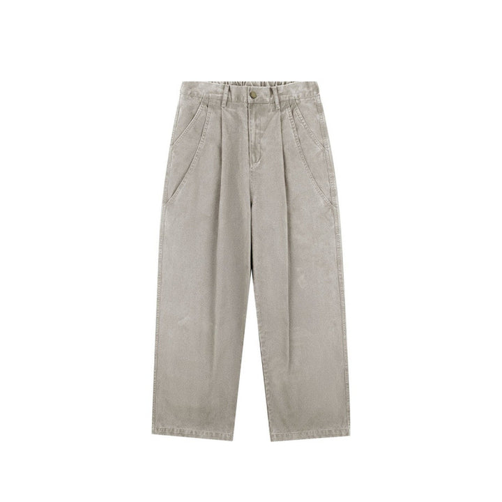 Damen Hochtaillierte Culotte-Hose mit weitem Bein, Bundfalten und soften Denimgriff Echo Archiv