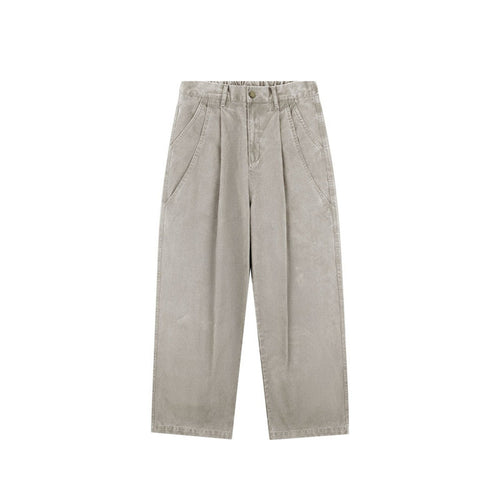 Damen Hochtaillierte Culotte-Hose mit weitem Bein, Bundfalten und soften Denimgriff Echo Archiv