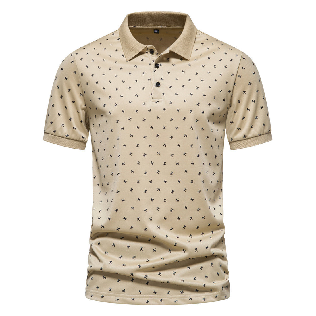Herren Poloshirt mit modernem Muster und atmungsaktiven Eigenschaften – Cavello