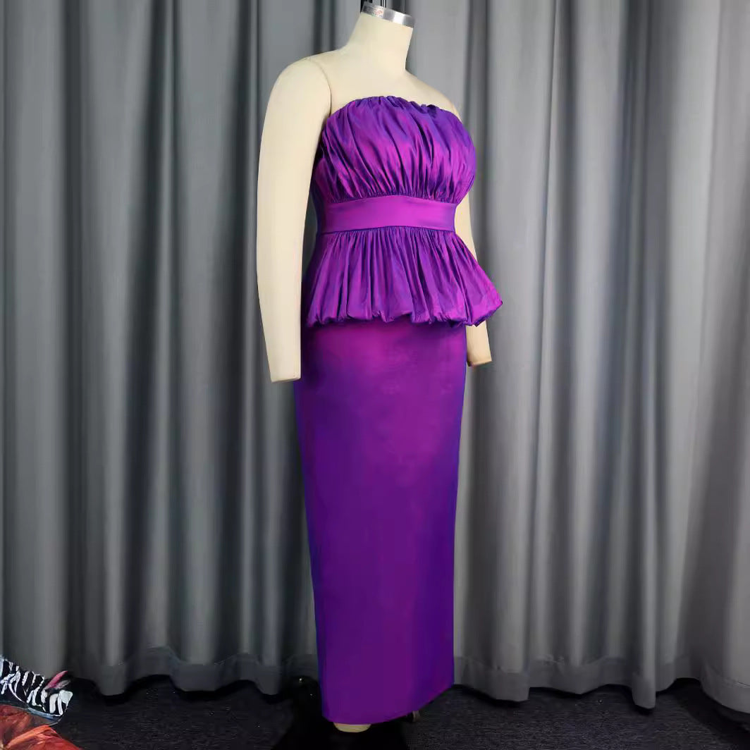 Damen Elegantes Cocktailkleid mit voluminösem Oberteil und figurbetontem Rock Echo Archiv