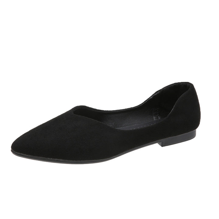 Damen  spitze Ballerina aus Microvelours mit gepolstertem Komfortfußbett Echo Archiv
