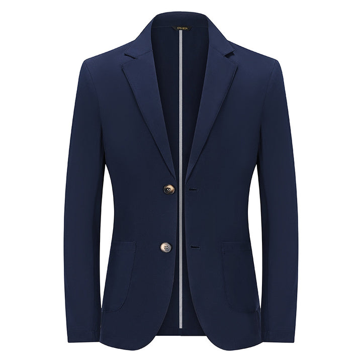 Herren Modernes Slim-Fit Sakko mit schmalem Revers und aufgesetzten Taschen Echoarchiv