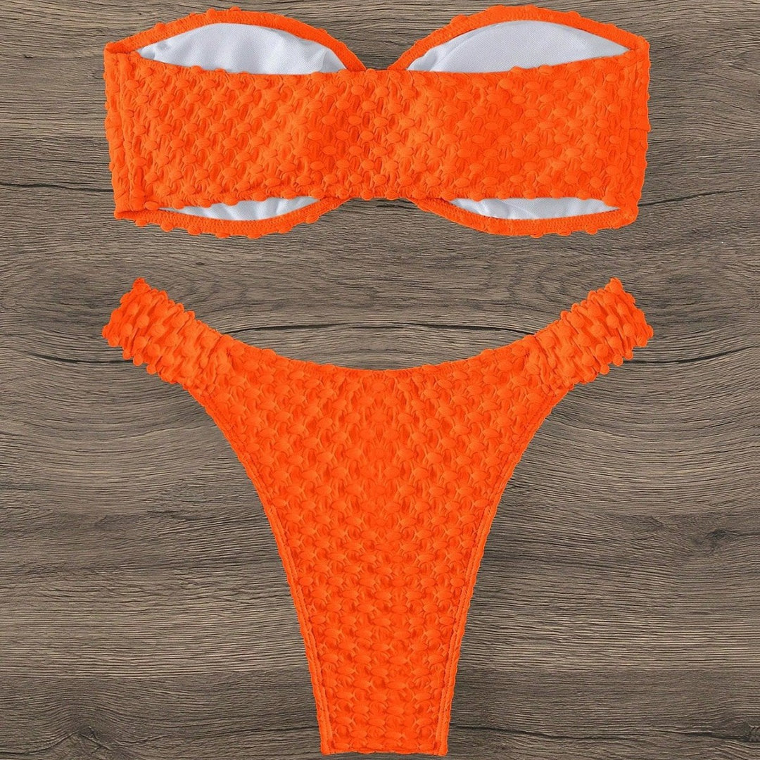 Damen Bandeau-Bikini mit strukturierter Oberfläche und sehr gutem Sitz Echo Archiv