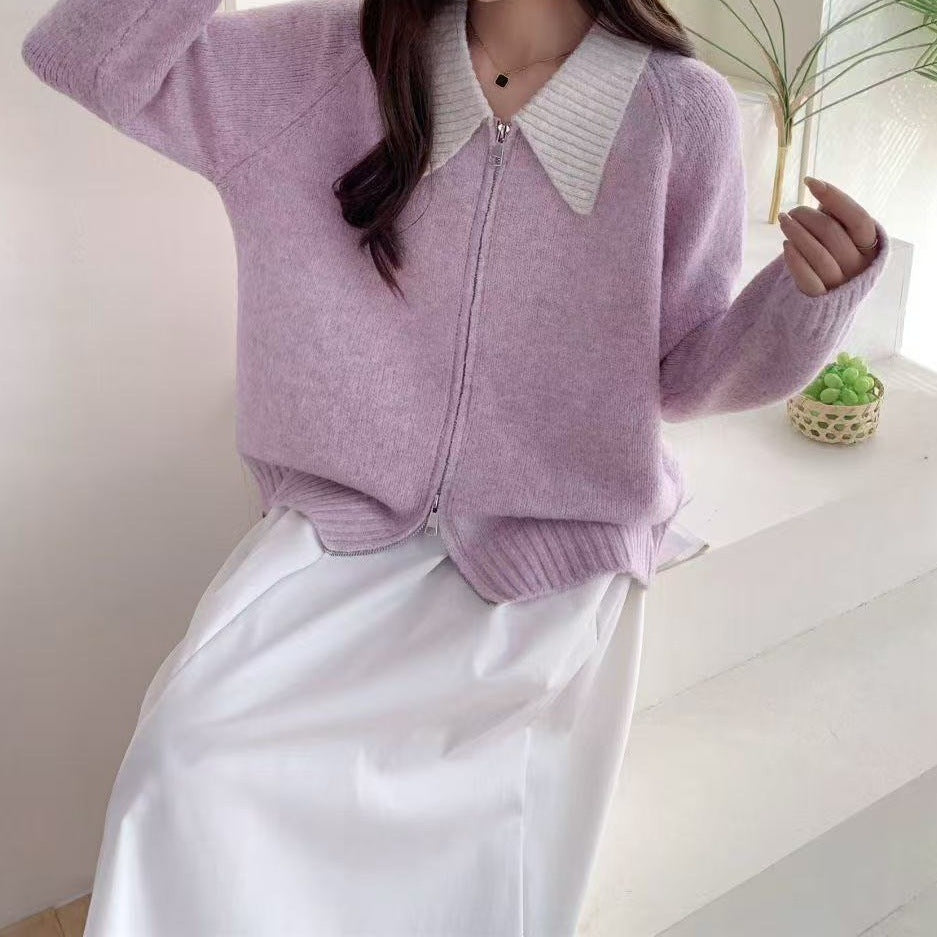 Damen Gemütlicher Zip-Pullover Echo Archiv