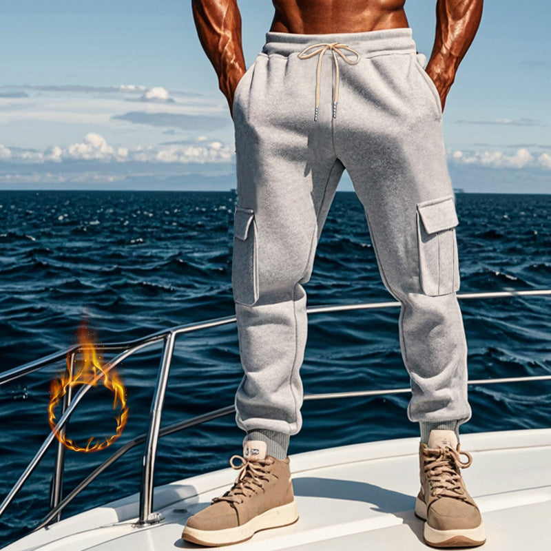 Herren Sportliche Cargo-Jogginghose mit elastischem Bund und praktischen Taschen Echoarchiv