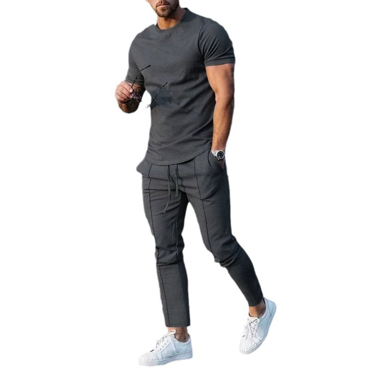 Herren lässiges Freizeit-Outfit mit elastischem Bund und bequemen Eingrifftaschen Echoarchiv
