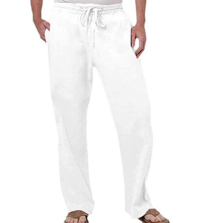 Herren nan weiche Loungehose aus Baumwolljersey mit elastischem Tunnelzugbund und seitlichen Eingrifftaschen Echo Archiv