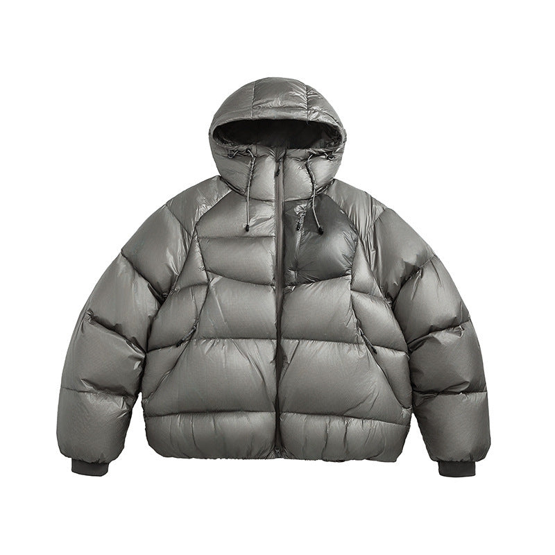 Unisex Stepp-Daunenjacke mit Kapuze und leichter Wärmeisolierung Echo Archiv
