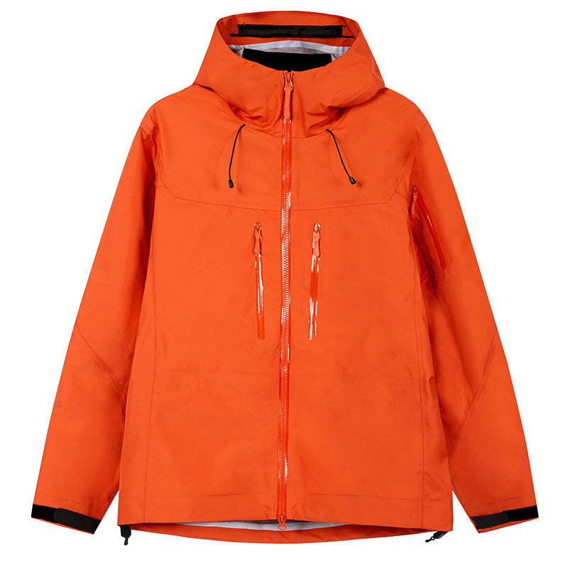 Herren Technische wasserdichte Outdoorjacke mit Kapuze und verschweißten Reißverschlüssen Echo Archiv