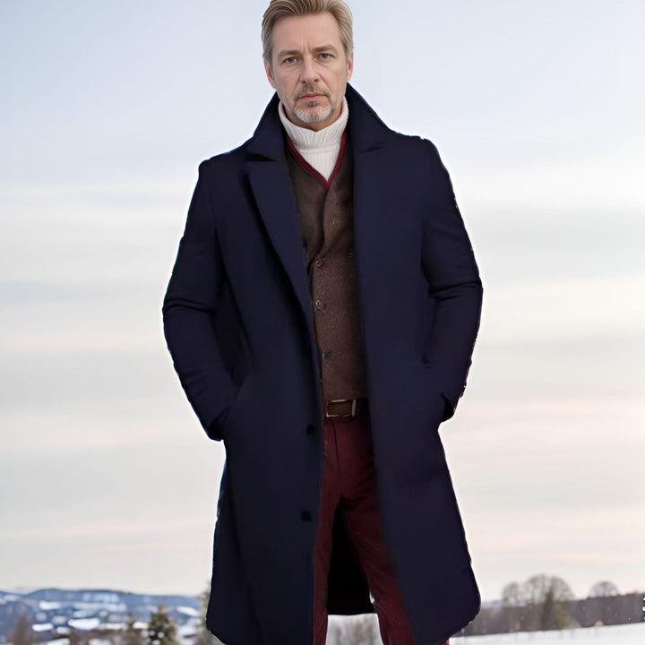 Herren eleganter Wollmantel Echoarchiv