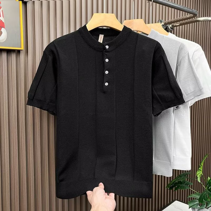 Herren Elegantes Strickshirt – Norvane