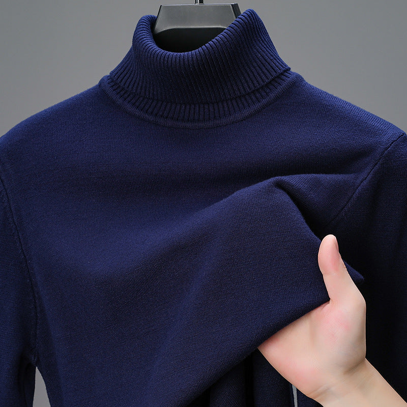 Herren eleganter Rollkragenpullover aus hochwertiger Baumwolle Echoarchiv