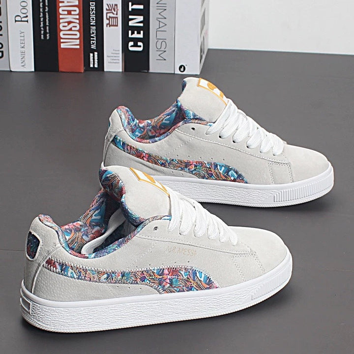 Damen Sneakers mit floralem Innenfutter und rutschfester Sohle Echo Archiv