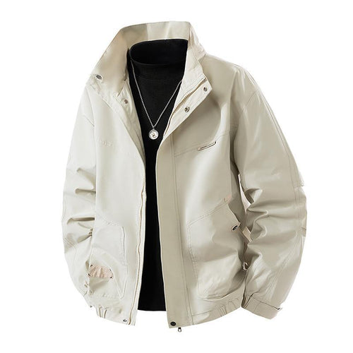 Herren Leichte technische Freizeitjacke mit Stehkragen, verdecktem Reißverschluss und elastischem Saum Echo Archiv