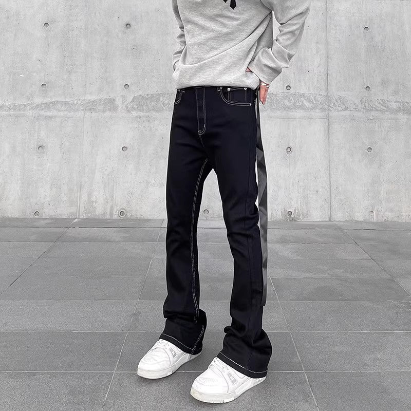 Herren Modische Bootcut Jeans mit einzigartiger Stitching Echoarchiv