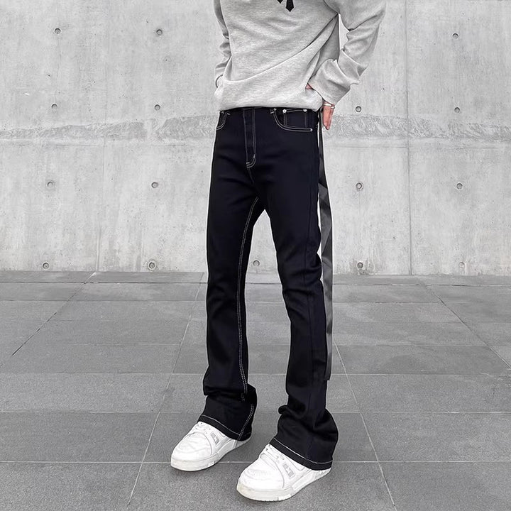 Herren Modische geflammte Jeans Echoarchiv