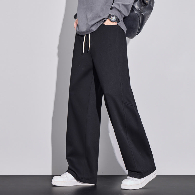 Herren weite Cargo-Sweathose aus angerautem Sweat mit Kordelzug Echo Archiv