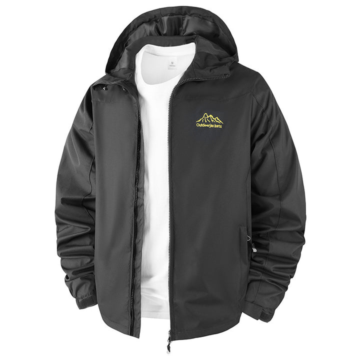 Herren Technische Outdoorjacke mit verstellbarem Kapuzendesign Echo Archiv