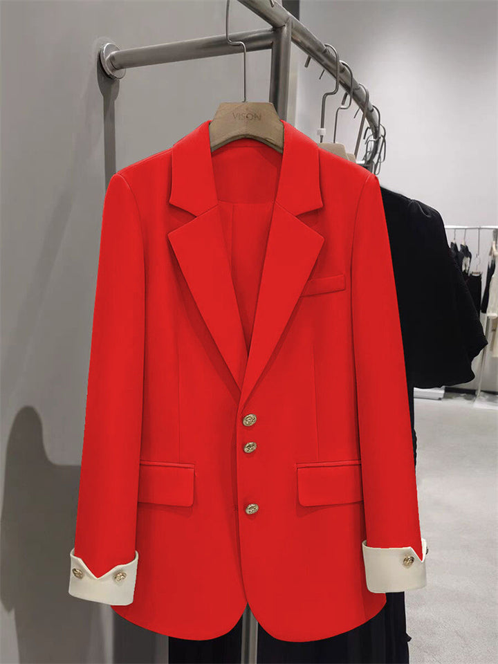 Damen Eleganter Blazer mit goldenen Knopfdetails Echo Archiv
